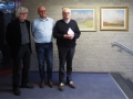 Die Organisatoren der Ausstellung: Jürgen Jesse, sein Chef Martin Großerüschkamp und Joseph Schräder (von links)