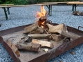 Das Feuer ist angezündet