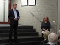 Bürgermeister Dirk Speckmann und Astrid Schütze, Vorsitzende des Kulturvereins Borgholzhausen