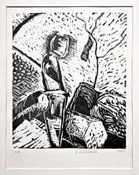 E. d. A. 1998 - Linoldruck - 51x61cm