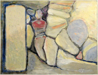 Figuren und Köpfe - Mischtechnik - 80x61cm