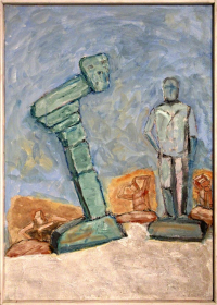 Figur und Fatum - 2007 - Mischtechnik - 51x72cm