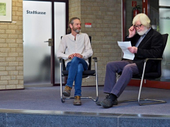 Helmut Feldmann und Job Schräder im Gespräch