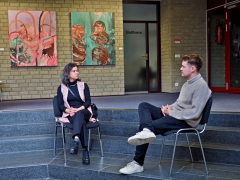 Elena Kok und Jakob Schöning im Gespräch