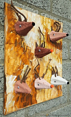 Rehe und Hirsche
