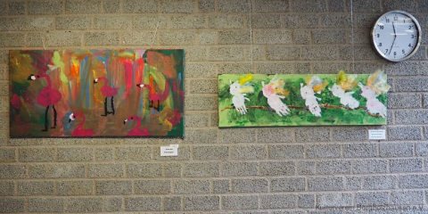 Flamigos und Kacadus