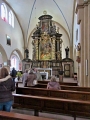 Blick in die Klosterkirche der katholischen Gemeinde St. Johannes Baptist