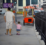 "Vater und Sohn" - © Acryl auf Leinwand - 80 x 80 cm - 2020