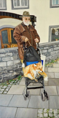"Der Fuchs hatte 'ne Gans ..." © Acryl auf Leinwand - 140-x 70 cm - 2020