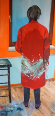 "Ich" - © Acryl auf Leinwand - 150 x 70 cm - 2011