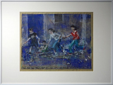 "Nix wie weg hier" - © Mischtechnik auf Litho - 43 x 53 cm - 2017
