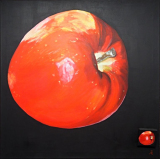 "Der kleine und der große rote Prinz" - © Acryl auf Leinwand - 90 x 90 cm - 2013