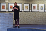 Lilian Wohnhas vom Peter August Böckstiegel Museum hält die Einführung