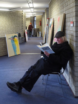Wolfgang Meluhn vertieft in Kunst - Ausstellungen Kulturverein Borgholzhausen 2017 – 2021 Band II