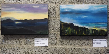 "Dämmerung in den Bergen" und "Dämmerung am Strand"