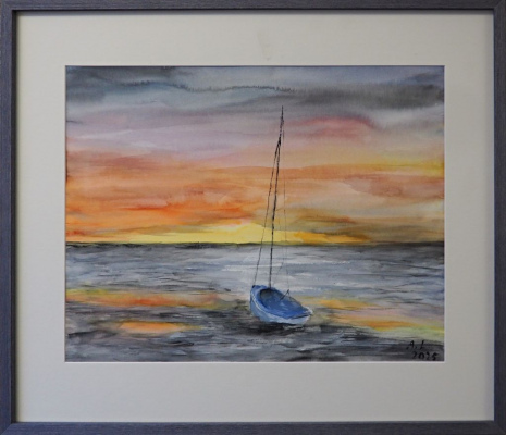 Annette Henke-Lüker: Sommerabend am Meer