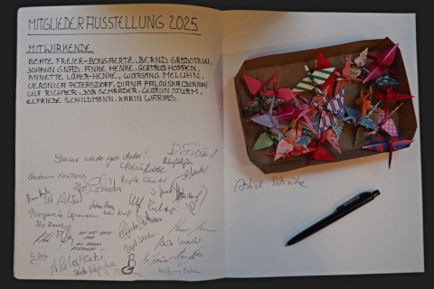 Gästebuch zur aktuelle Vernissage