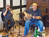 Martin Fetzer (Bluesharp) und Michael van Mervyk (Bluesoul-Gitarre)