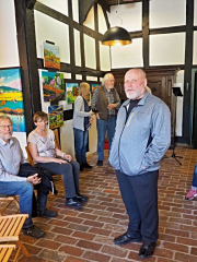 Bernd Grodotzki in der Ausstellung