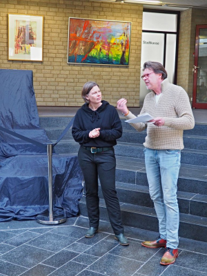 Nina Lückenga und  Ralf Böhnke im Gespräch