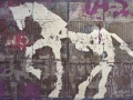 Weißes Pferd 1 - Mischtechnik auf Leinwand 85 x 140 cm