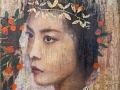 Principessa - Mischtechnik auf Leinwand 70 x 70 cm