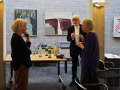 Astrid Schütze, Job Schräder und Rita Riedel im Gespräch