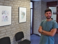 Tariq Alsaadi in der Ausstellung