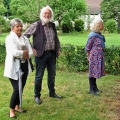 Birgit Schröter (Stellvertreterin des Bürgermeisters), Manfred Warias und Astrid Schütze (beide vom Kulturverein Borgholzhausen)